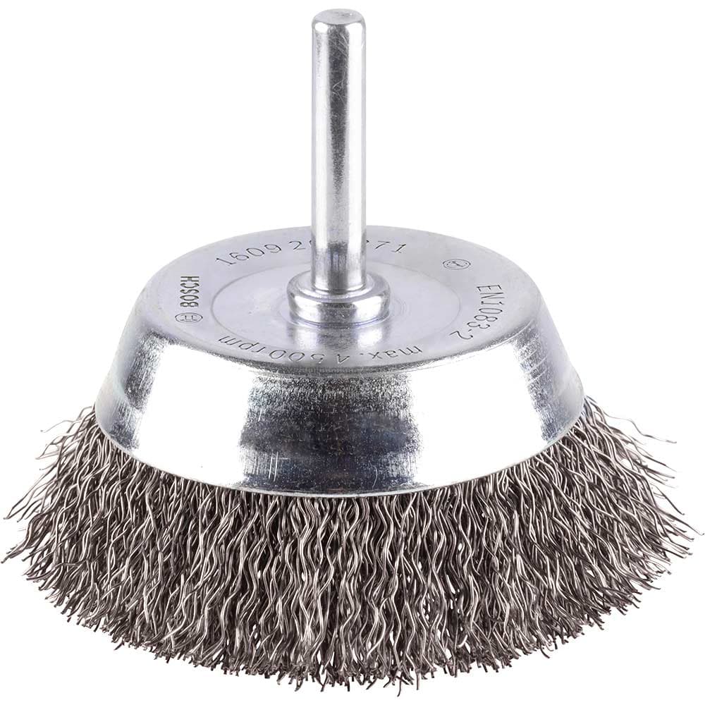 PRO 0.2mm Crimped Steel Wire Brush 70mm 6mm Shank