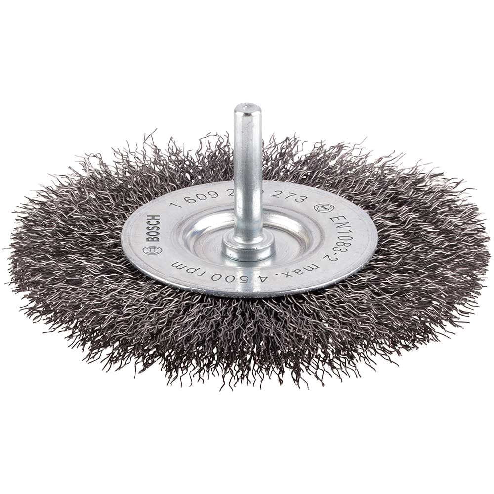 PRO 0.3mm Crimped Steel Wire Wheel Brush 100mm 6mm Shank