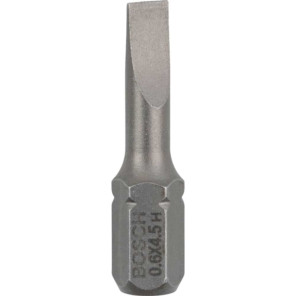 Extra Hard Slotted Screwdriver Bit 4.5mm 25mm Pack 3