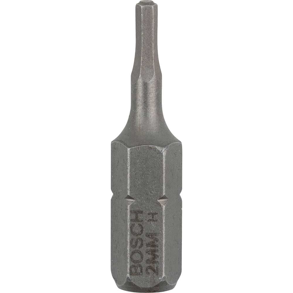Hex Extra Hard Screwdriver Bit Hex 2mm 25mm Pack 3