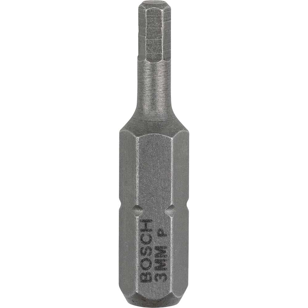 Hex Extra Hard Screwdriver Bit Hex 3mm 25mm Pack 3
