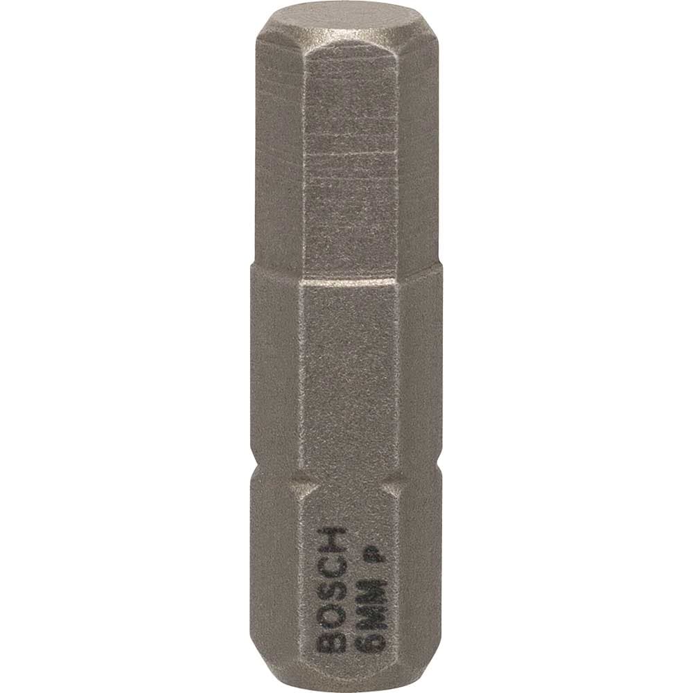 Hex Extra Hard Screwdriver Bit Hex 6mm 25mm Pack 3
