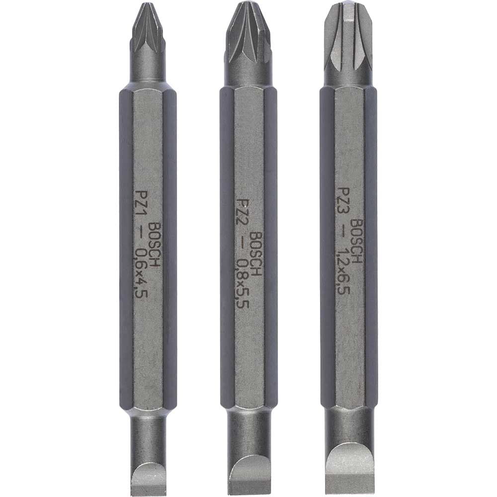 3 Piece Double Ended Screwdriver Bit Set
