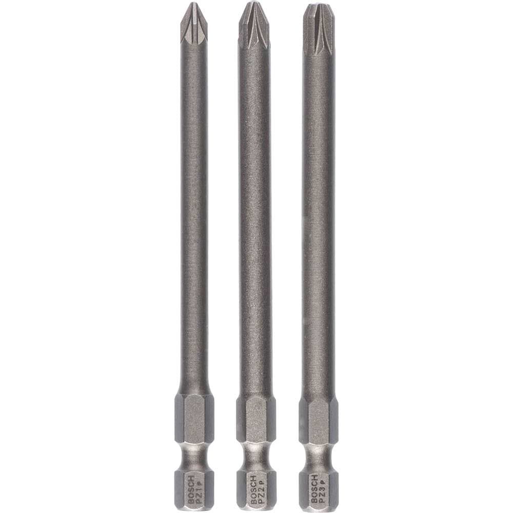3 Piece 89mm Pozi Screwdriver Bit Set