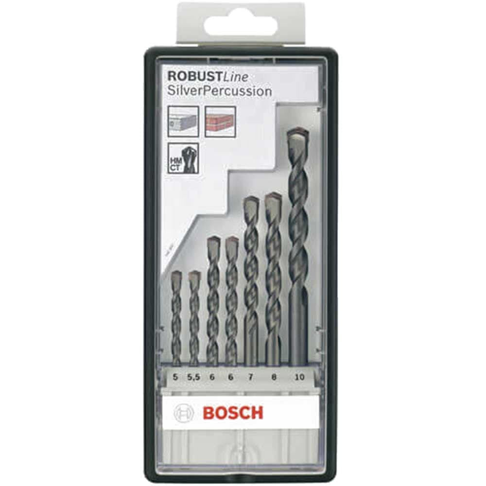 7 Piece Percussion Masonry Drill Bit Set