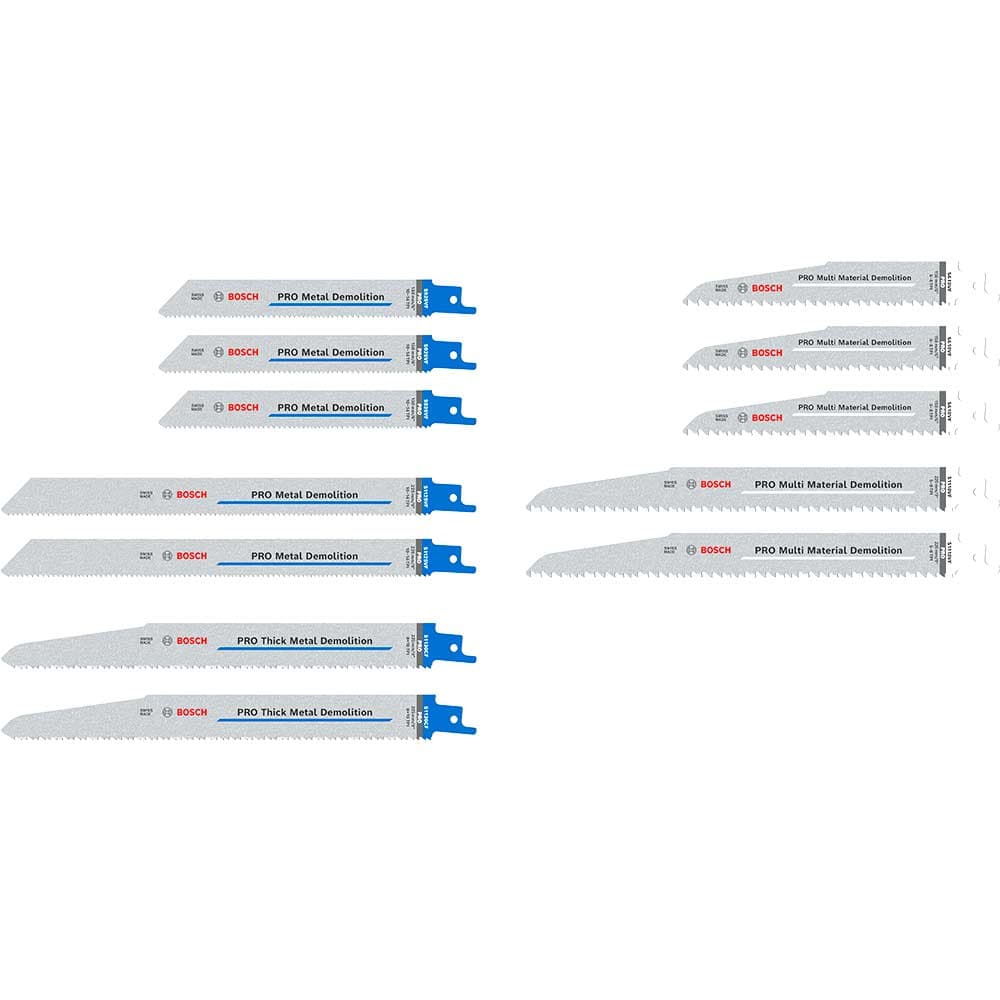PRO 12 Piece Demolition Reciprocating Saw Blade Set