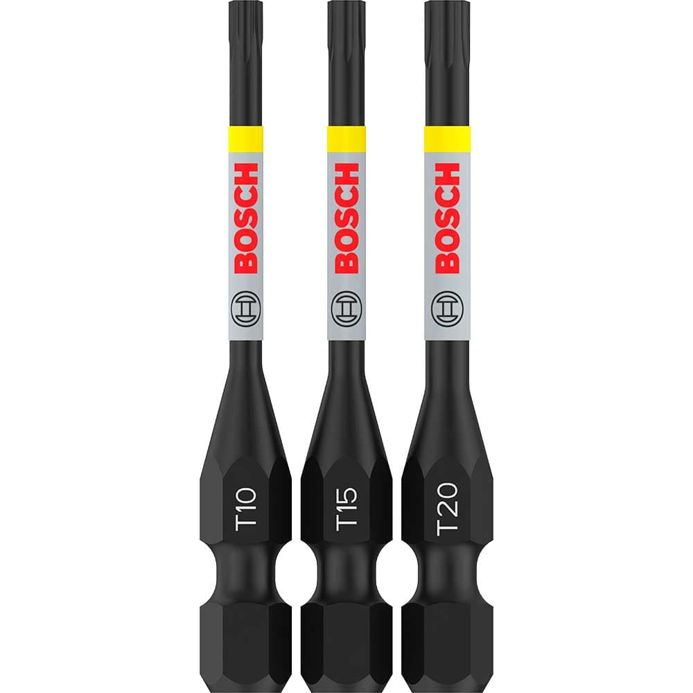 PRO Impact Torsion Torx Screwdriver Bits T10 T20 Torx 55mm Pack 3
