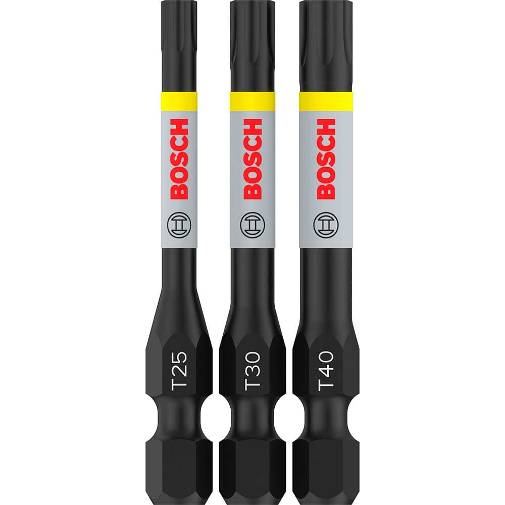 PRO Impact Torsion Torx Screwdriver Bits T25 T40 Torx 55mm Pack 3