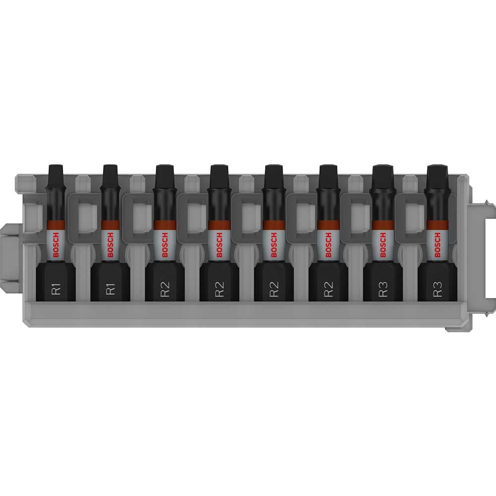 PRO 8 Piece Impact Robertson Screwdriver Bit Set