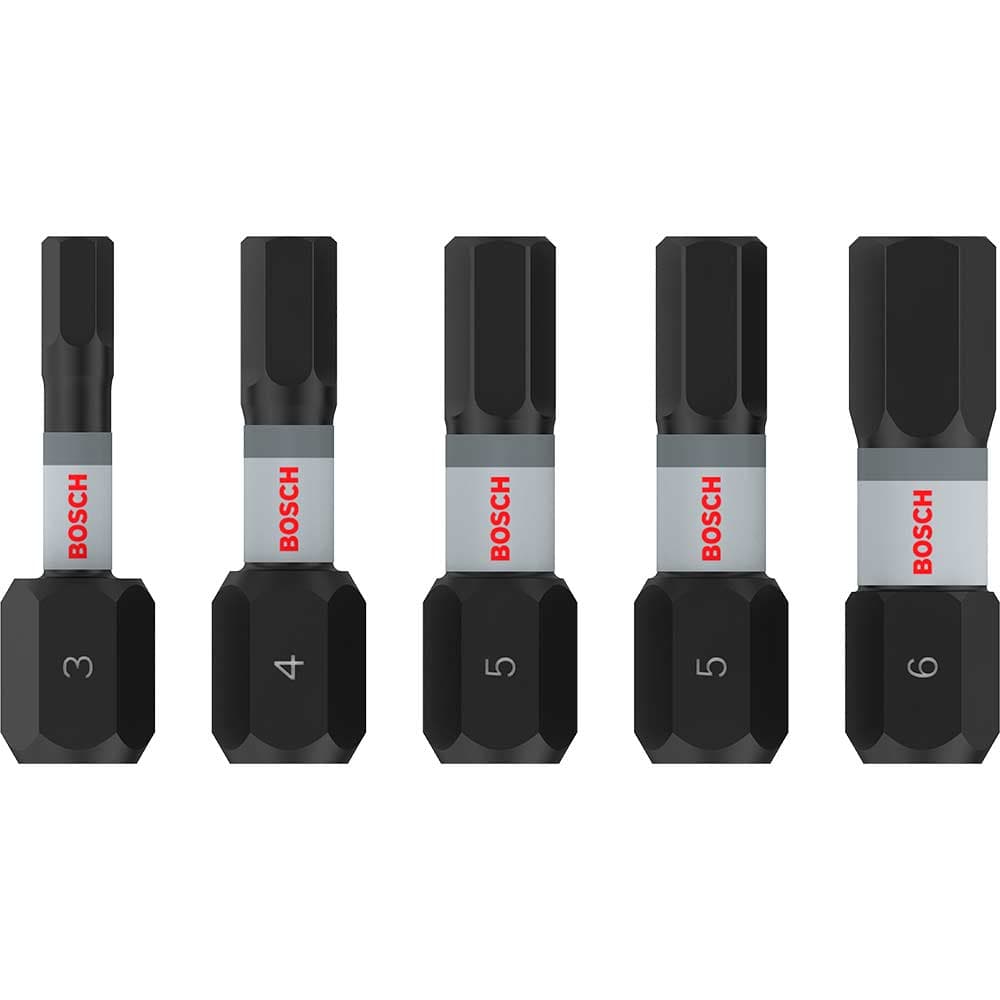 PRO 5 Piece Impact Hex Screwdriver Bit Set