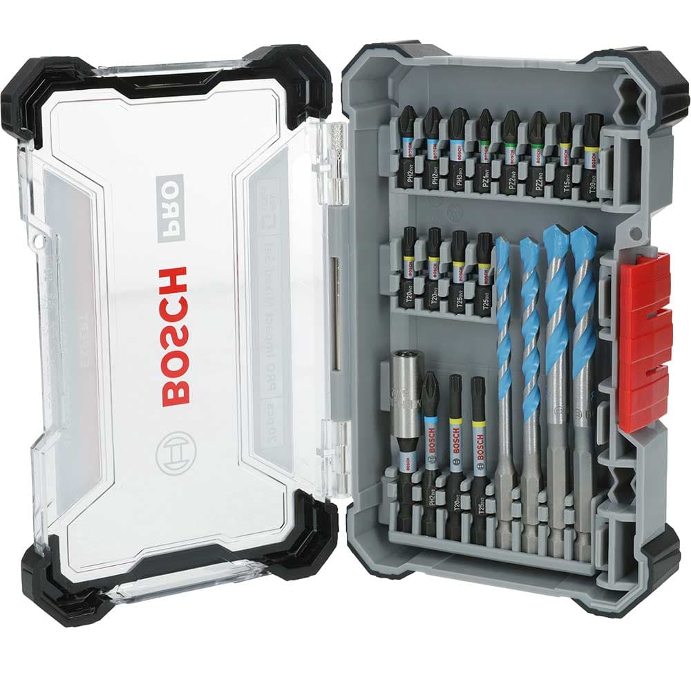 PRO 20 Piece Impact Multiconstruction Drill Screwdriver Bit Set