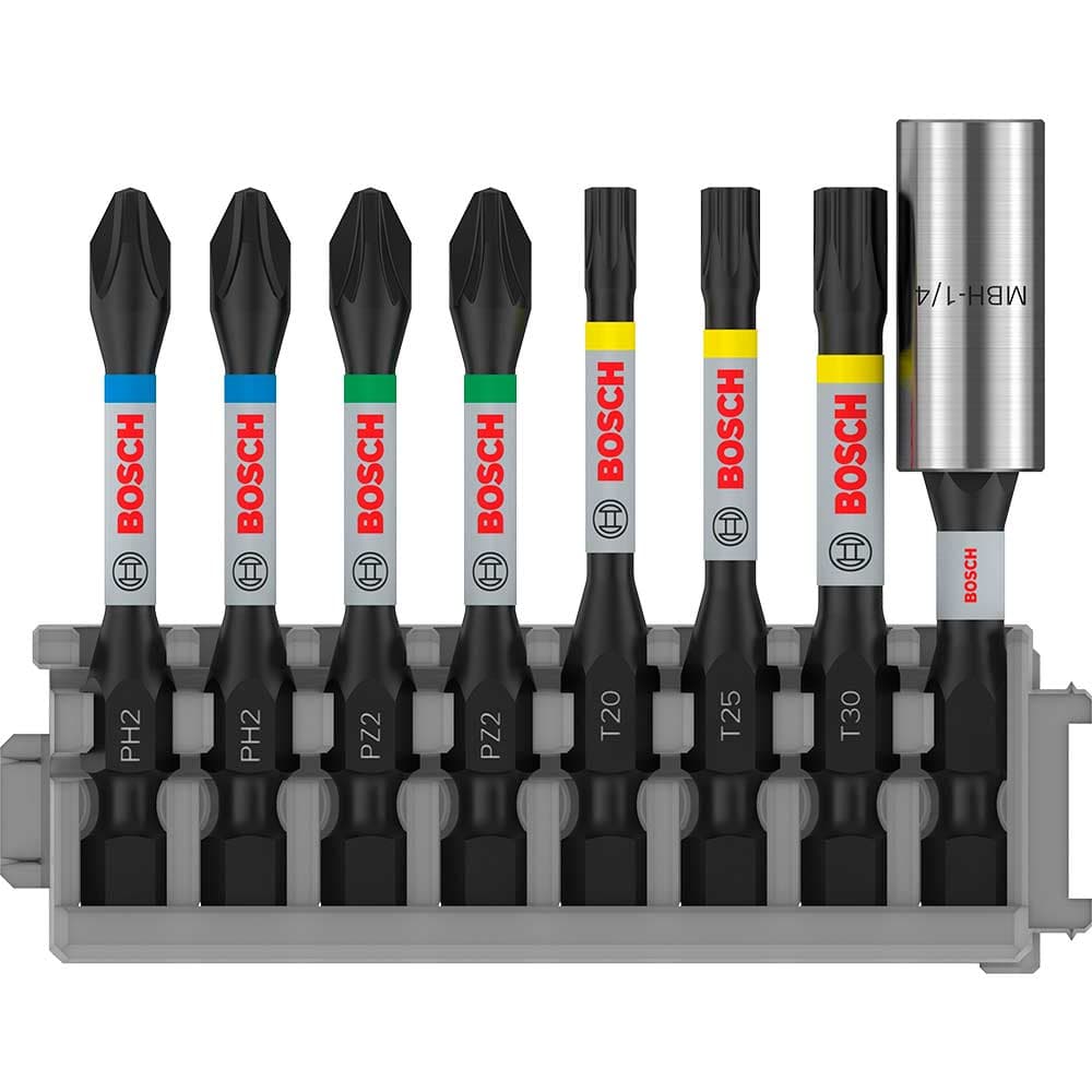 PRO 8 Piece Impact Control Screwdriver Bit Set