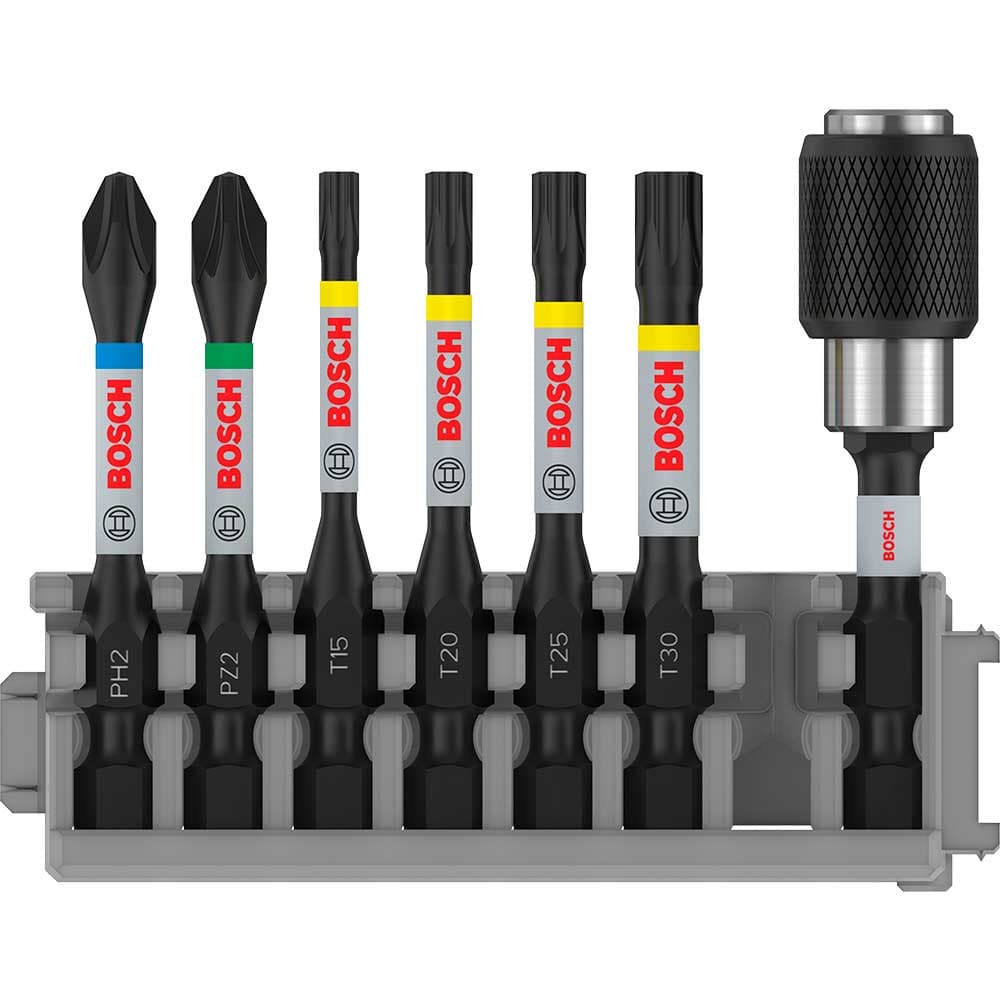 PRO 7 Piece Impact Control Screwdriver Bit Set