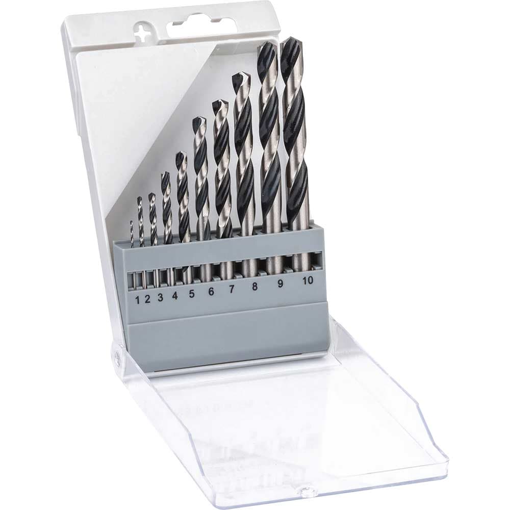 10 Piece PointTeq HSS Drill Bit Set