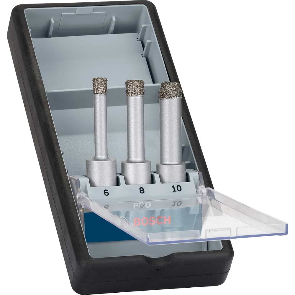 PRO 3 Piece Dry Diamond Drill Bit Set