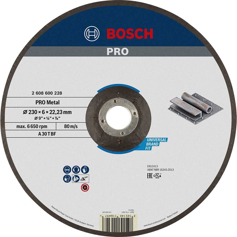 PRO A30T BF Depressed Centre Metal Grinding Disc 230mm