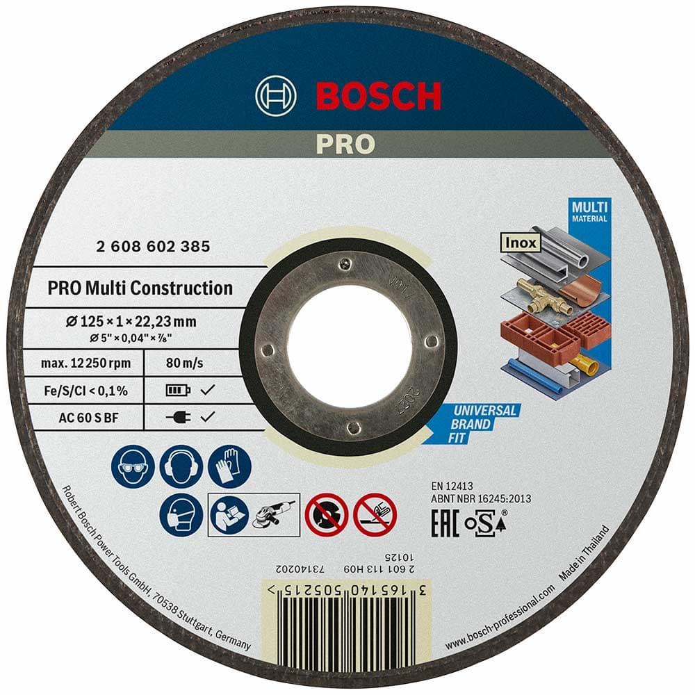 PRO Rapido MultiConstruction Cutting Disc 125mm 1mm 22mm