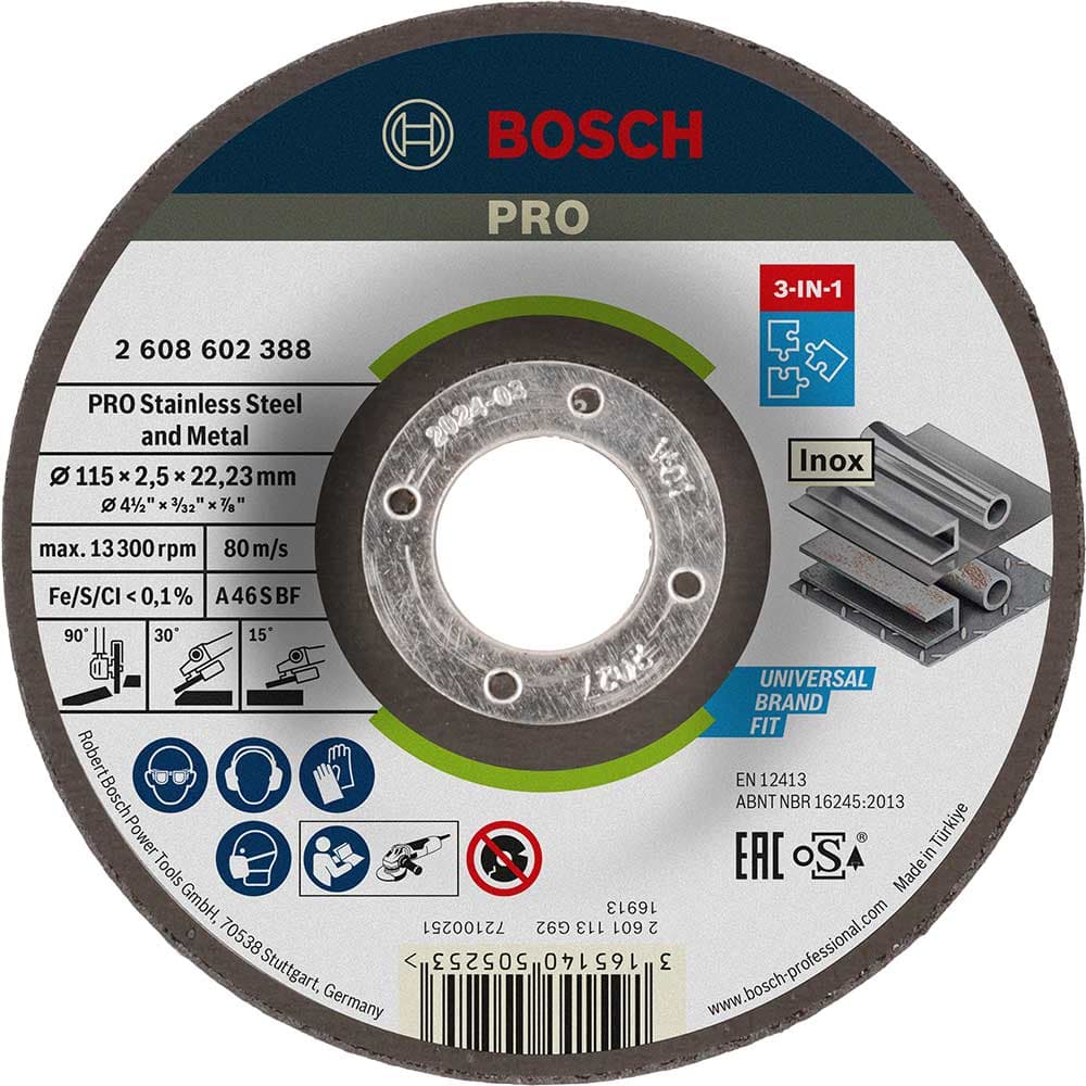 PRO Depressed Centre 3 1 Cutting Grinding Finishing Disc 115mm 2.5mm 22mm