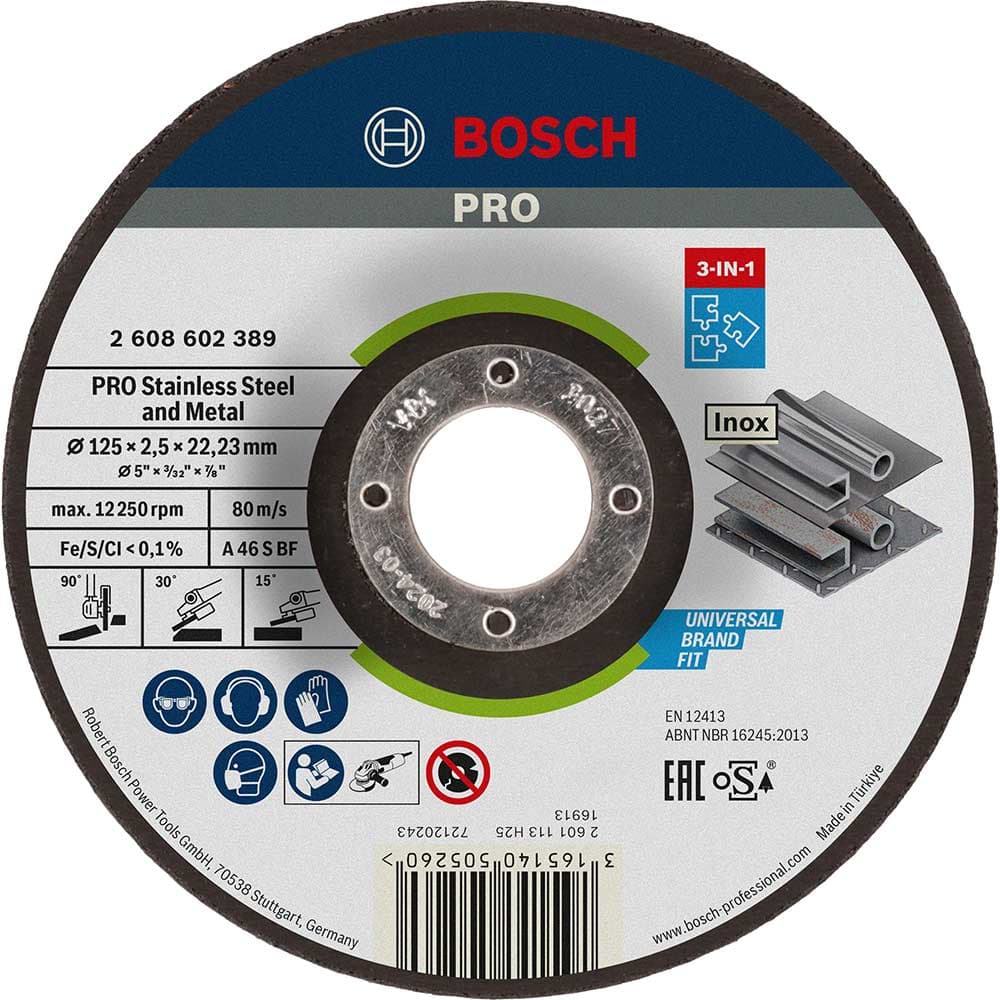 PRO Depressed Centre 3 1 Cutting Grinding Finishing Disc 125mm 2.5mm 22mm