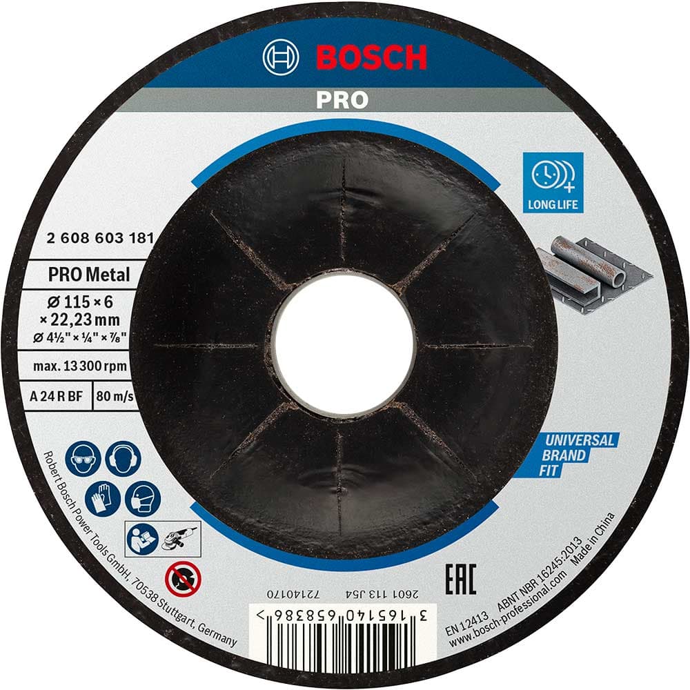 PRO Depressed Centre Metal Grinding Disc 115mm 6mm 22mm