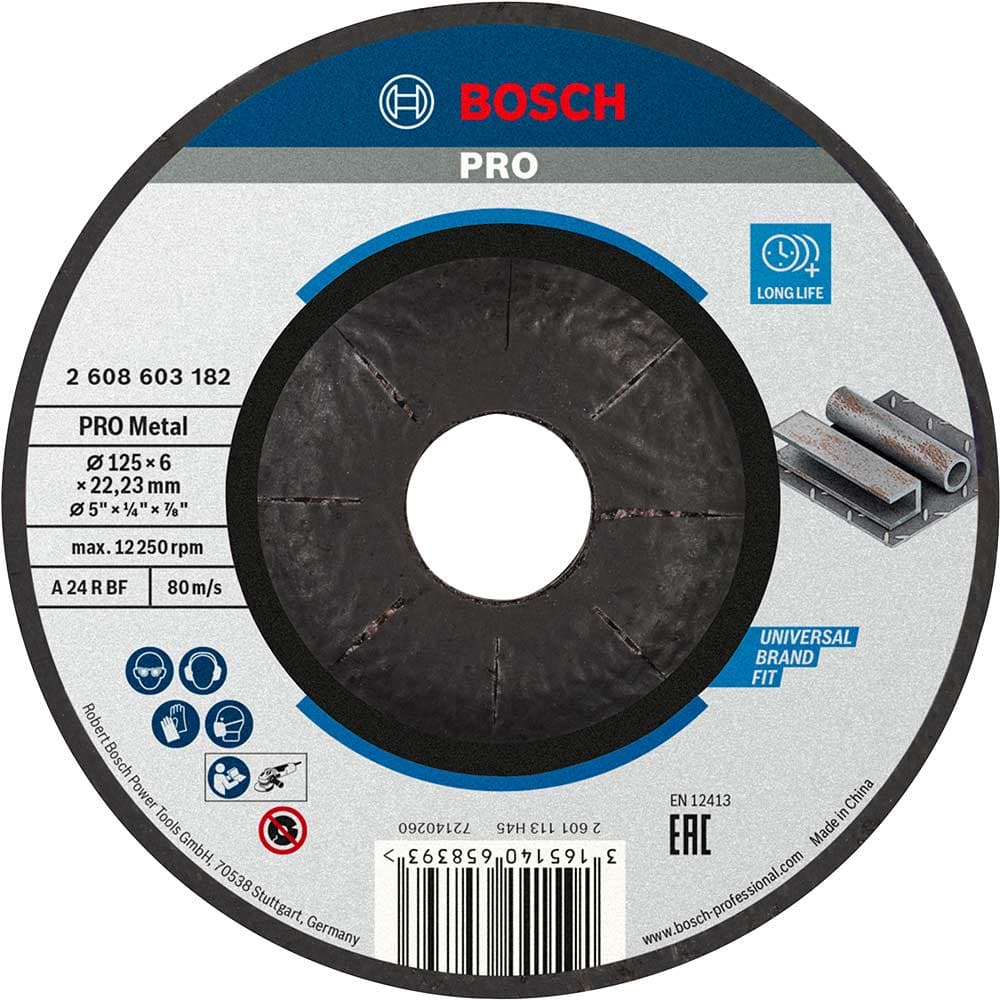 PRO Depressed Centre Metal Grinding Disc 125mm 6mm 22mm