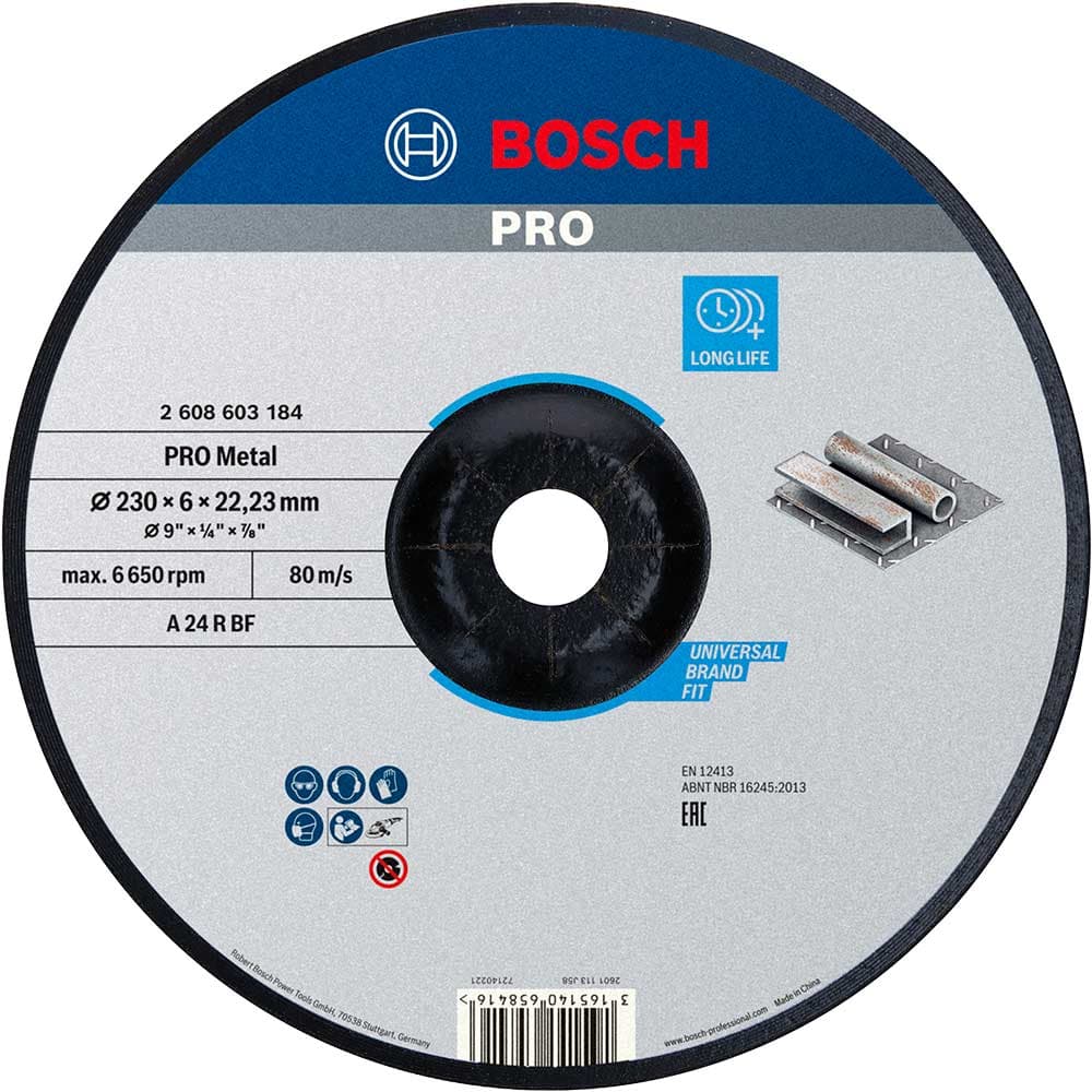 PRO Depressed Centre Metal Grinding Disc 230mm 6mm 22mm