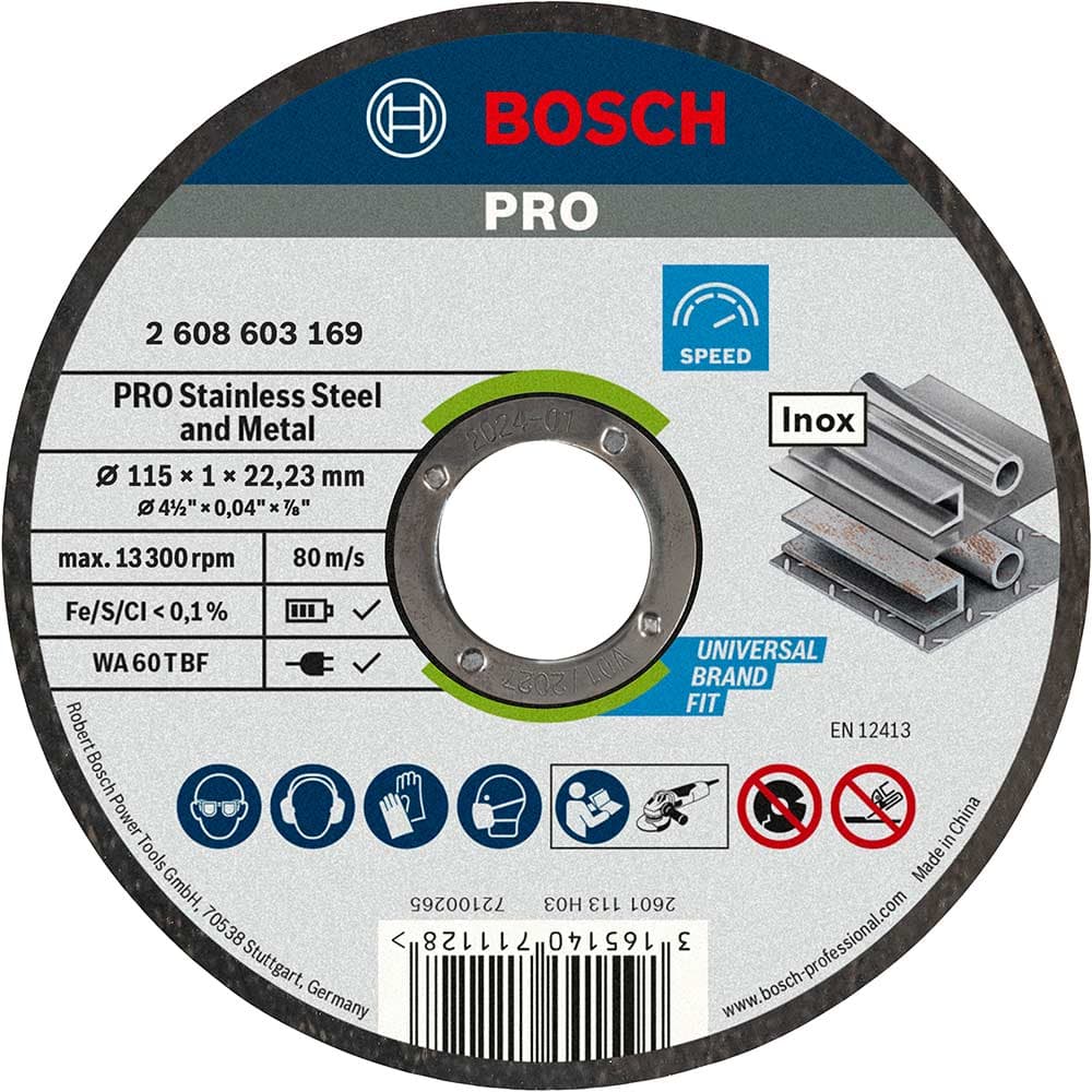 PRO Rapido Thin Inox Stainless Steel Cutting Disc 115mm Pack 10