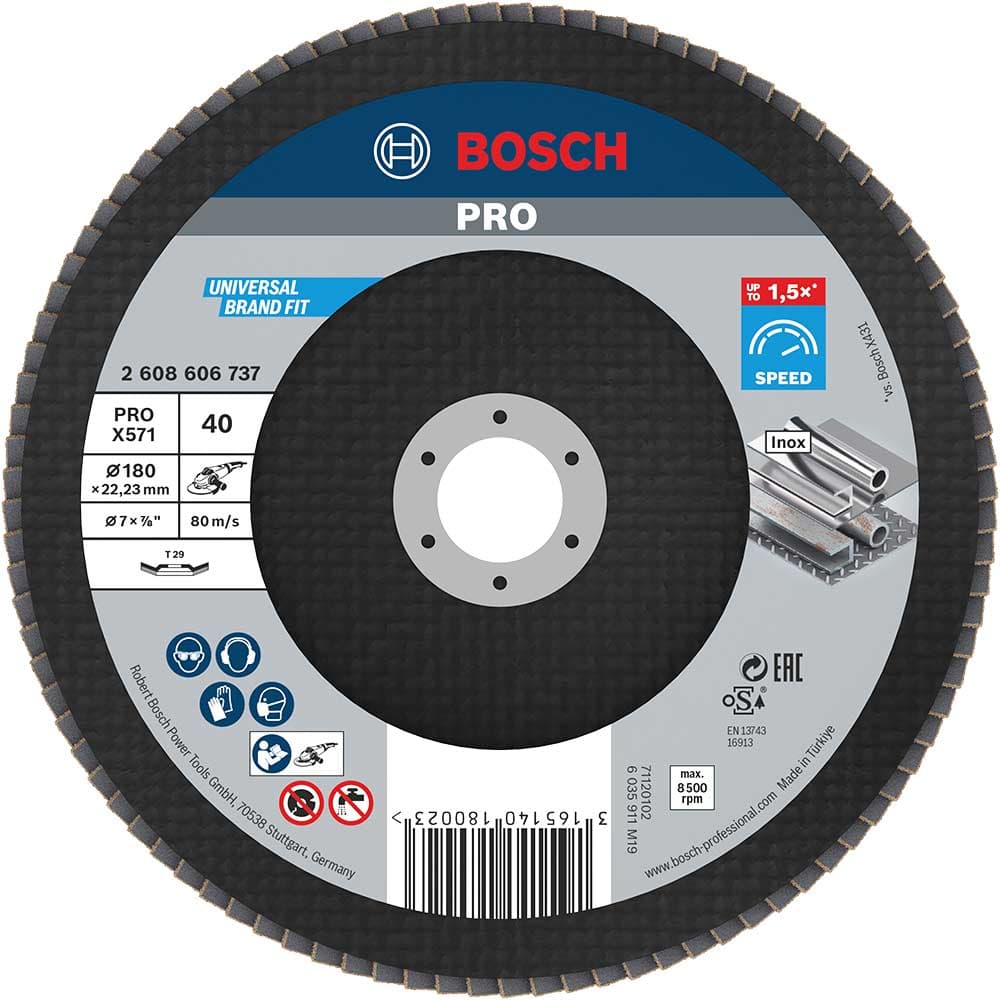 PRO Zirconium Abrasive Flap Disc 180mm