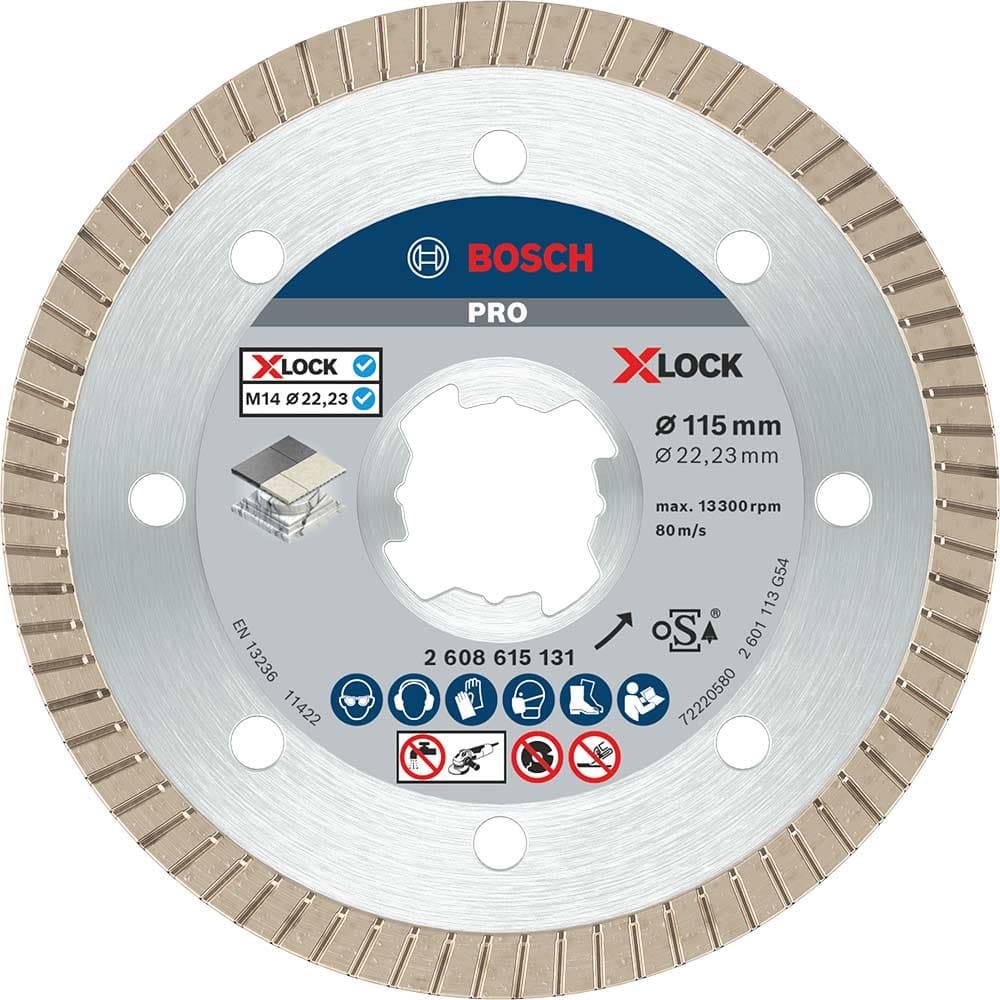PRO X Lock Best Extraclean Turbo Diamond Disc Ceramics 115mm 1.4mm 22mm