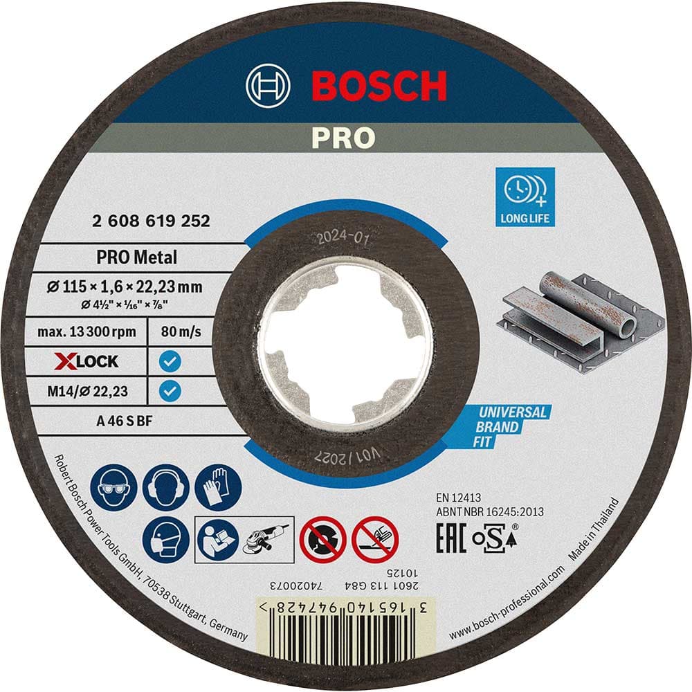 PRO X Lock Metal Cutting Disc 115mm 1.6mm 22mm