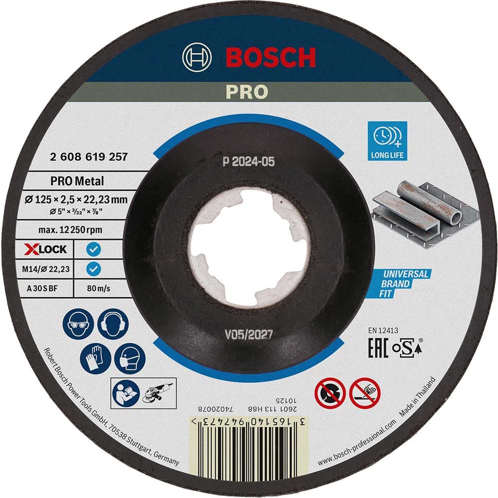 PRO X Lock Depressed Centre Cutting Disc Metal 125mm 2.5mm 22mm
