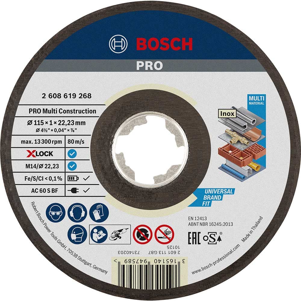 PRO X Lock MultiConstruction Material Cutting Disc 115mm 1mm 22mm