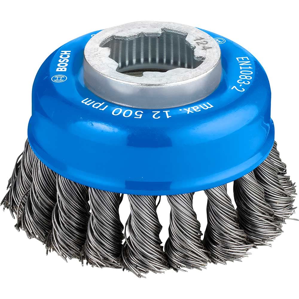 PRO X Lock Steel Wire Cup Brush 0.5mm 75mm X Lock