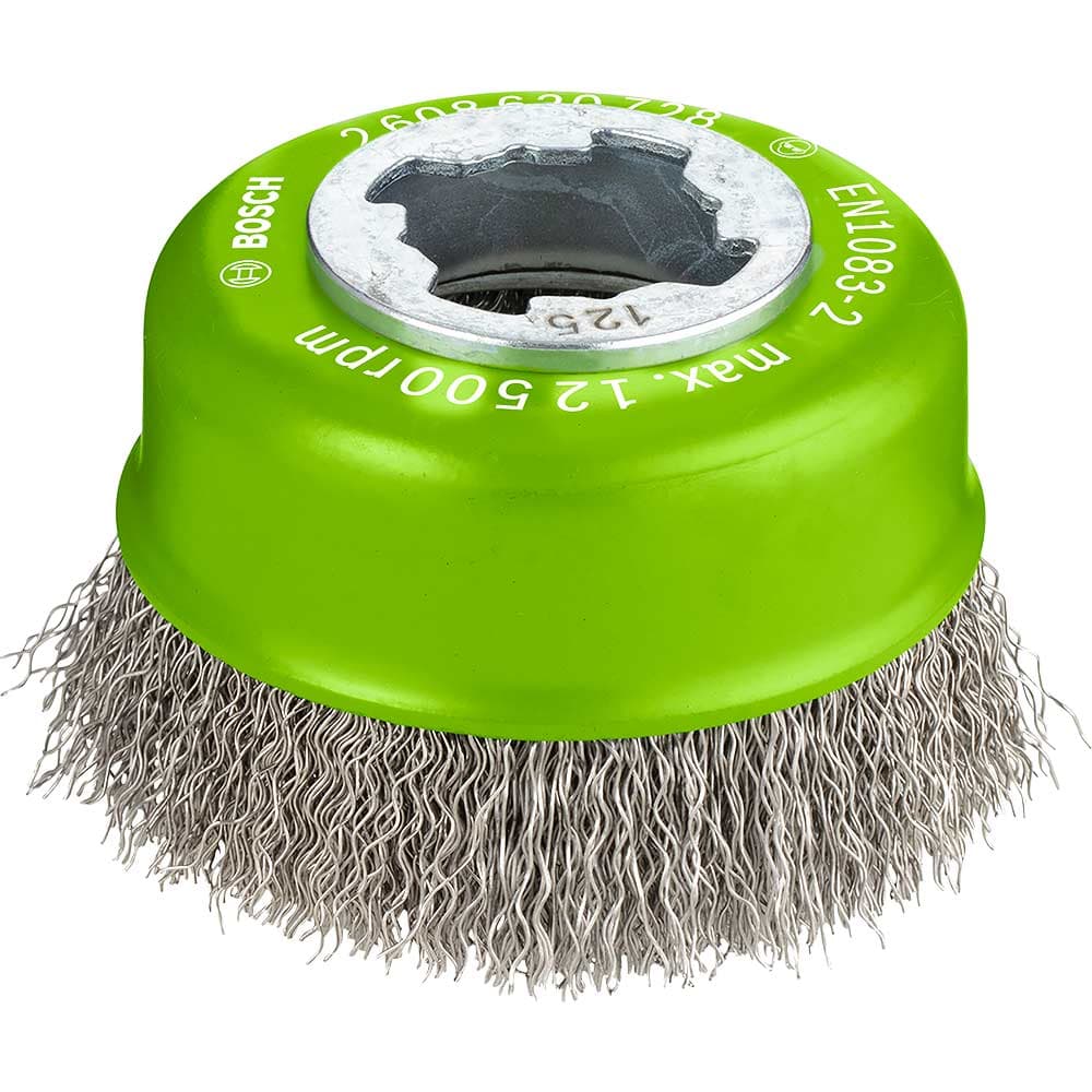 PRO X Lock Crimped Stainless Steel Wire Cup Brush 75mm X Lock
