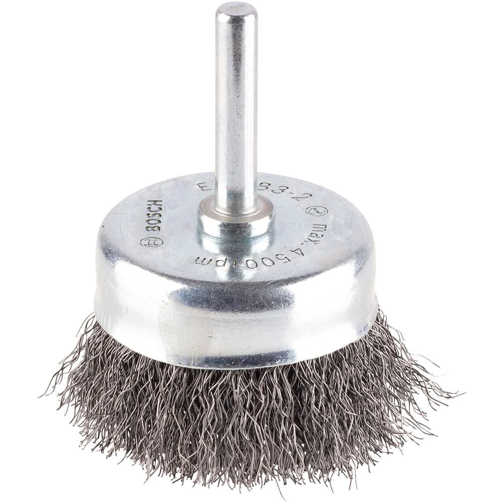 PRO 0.2mm Crimped Steel Wire Brush 50mm 6mm Shank