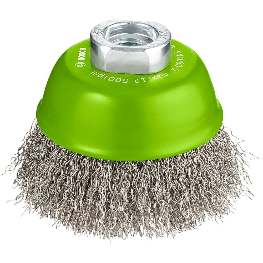 PRO 0.3mm Inox Crimped Wire Cup Brush 75mm M14 Thread