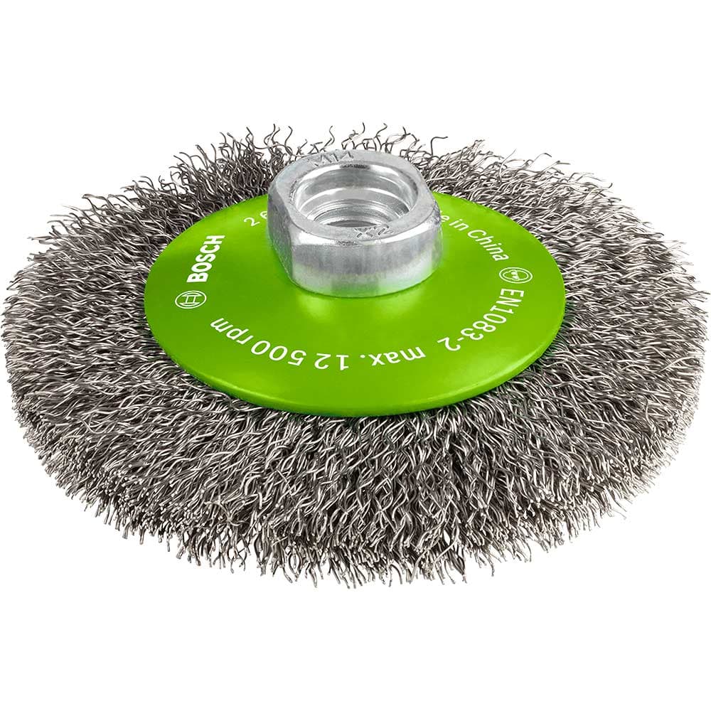 PRO Conical 0.35mm Inox Crimped Wire Wheel 100mm M14 Thread