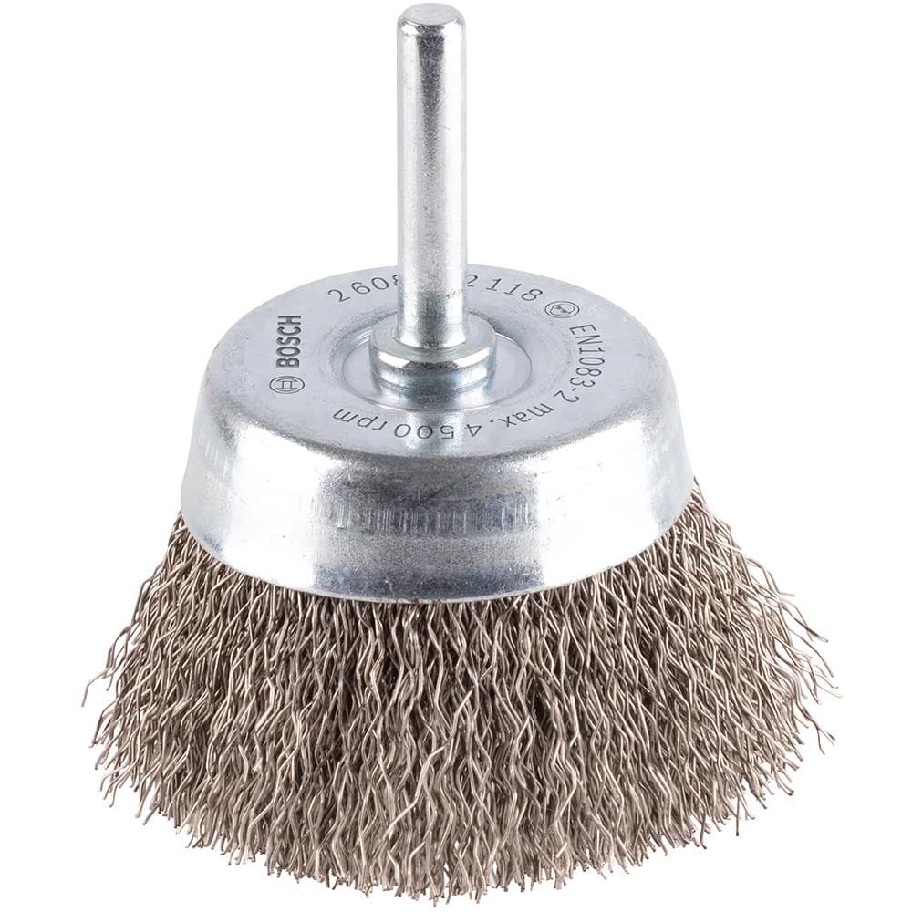 PRO 0.3mm Crimped Inox Steel Wire Brush 60mm 6mm Shank