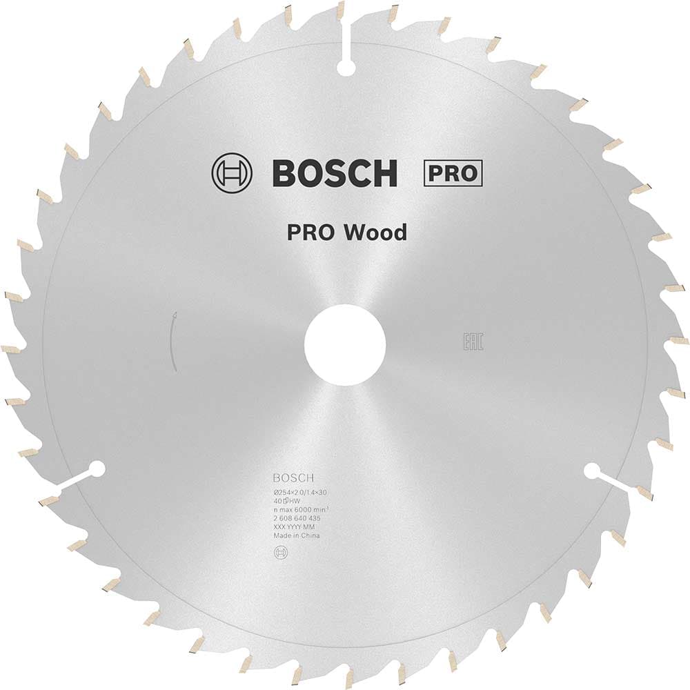 PRO Optiline Wood Cutting Mitre Saw Blade 254mm 40T 30mm