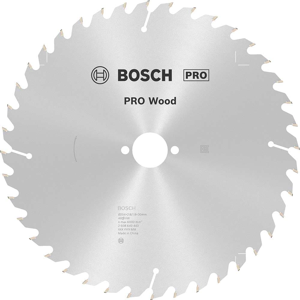 PRO Wood Cutting Mitre Saw Blade 254mm 40T 30mm
