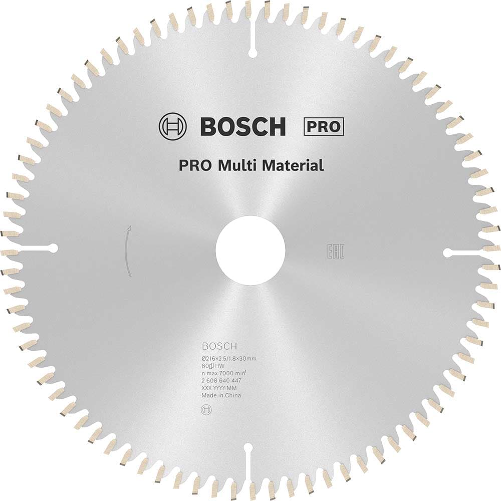 PRO Material Cutting Mitre Table Saw Blade 216mm 80T 30mm