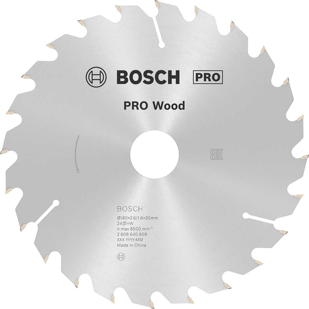 PRO Optiline Wood Cutting Saw Blade 180mm 24T 30mm