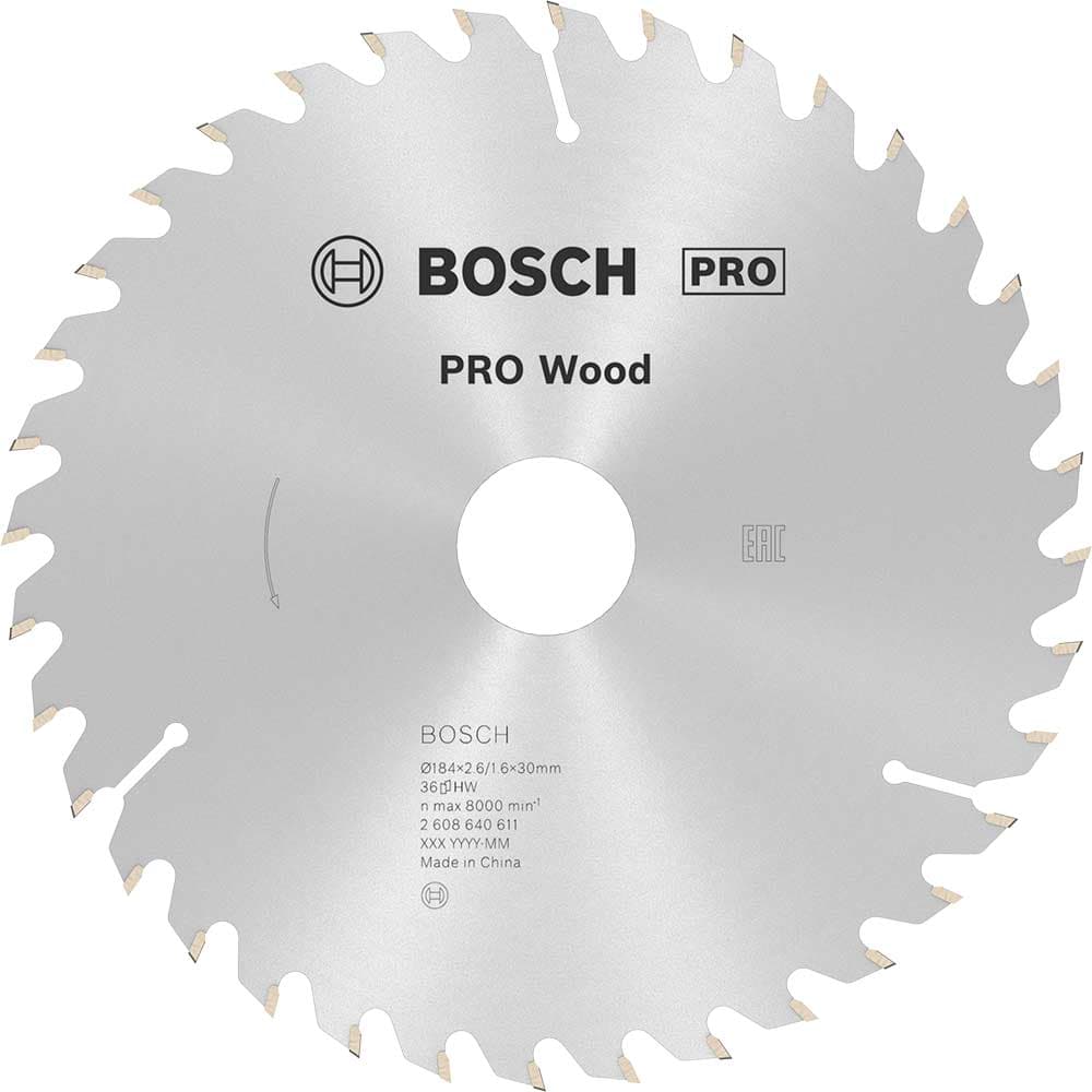 PRO Optiline Wood Cutting Saw Blade 184mm 36T 30mm
