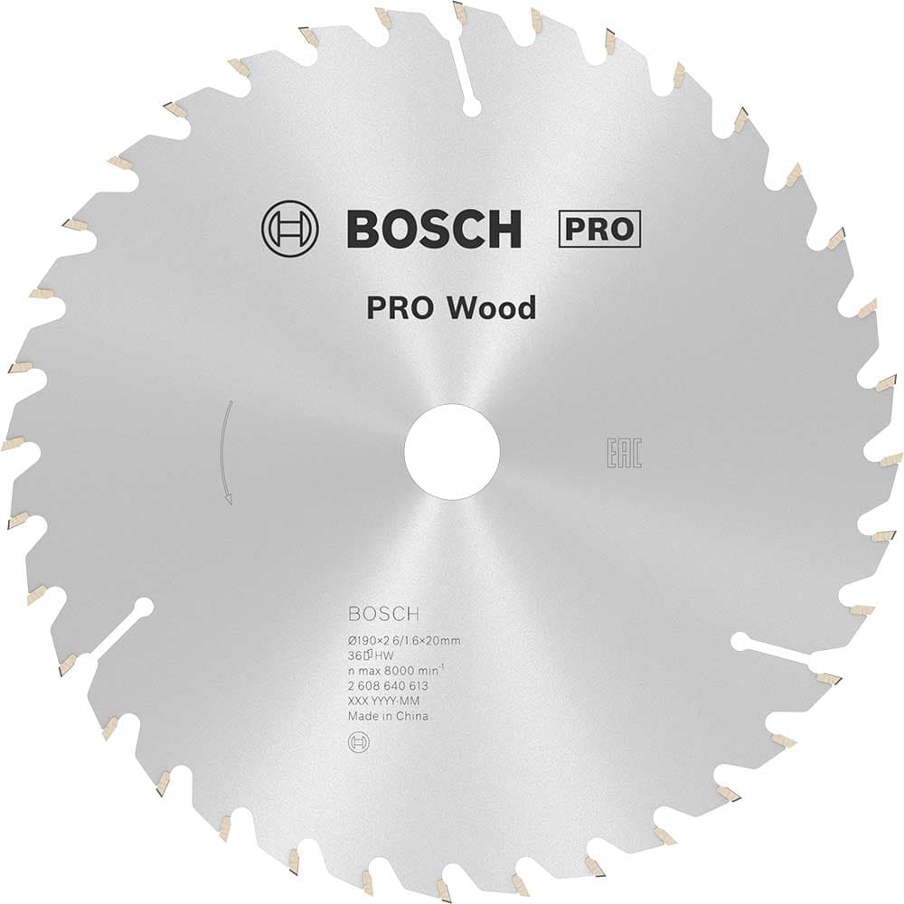 PRO Optiline Wood Cutting Saw Blade 190mm 36T 20mm