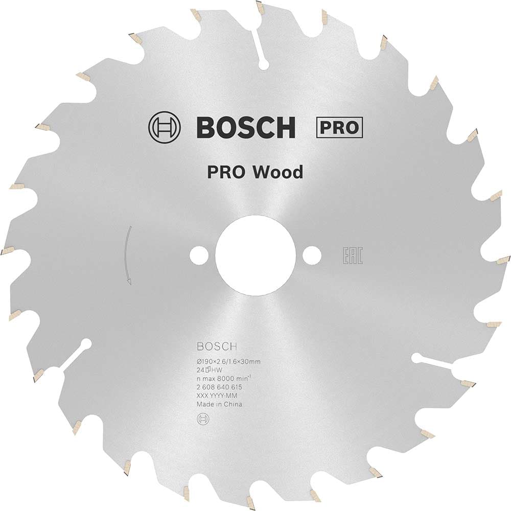 PRO Optiline Wood Cutting Saw Blade 190mm 24T 30mm