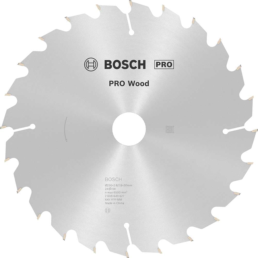 PRO Optiline Wood Cutting Saw Blade 230mm 24T 30mm