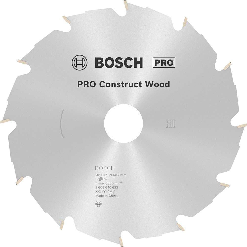 PRO Construct Wood Cutting Saw Blade 190mm 12T 30mm