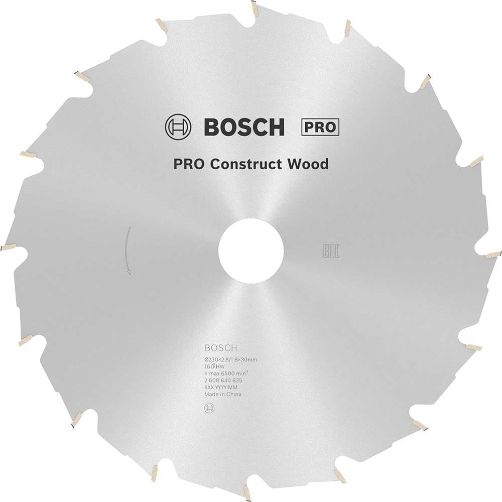 PRO Construct Wood Cutting Saw Blade 230mm 16T 30mm