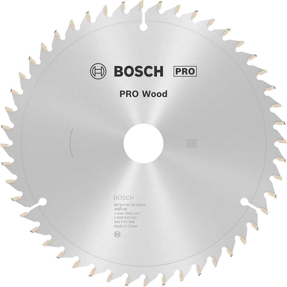 PRO Optiline Wood Cutting Mitre Saw Blade 216mm 48T 30mm