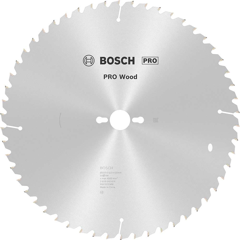 PRO Optiline Wood Cutting Table Saw Blade 350mm 54T 30mm